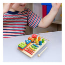 JUEGO DIDACTICO 3 EN 1: PESCA, CONSTRUCCIÓN Y MÚSICA MONTESORI