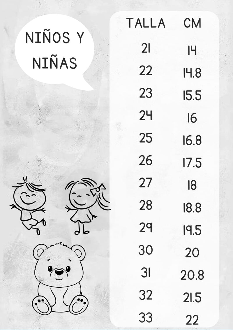 TENIS NIÑO Y NIÑA